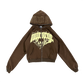 Brown 'Self Titled' Full-Zip Hoodie